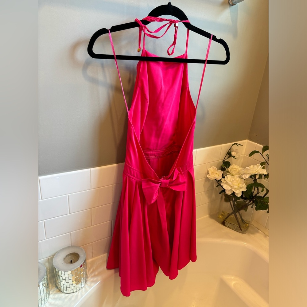 Pink bow dress